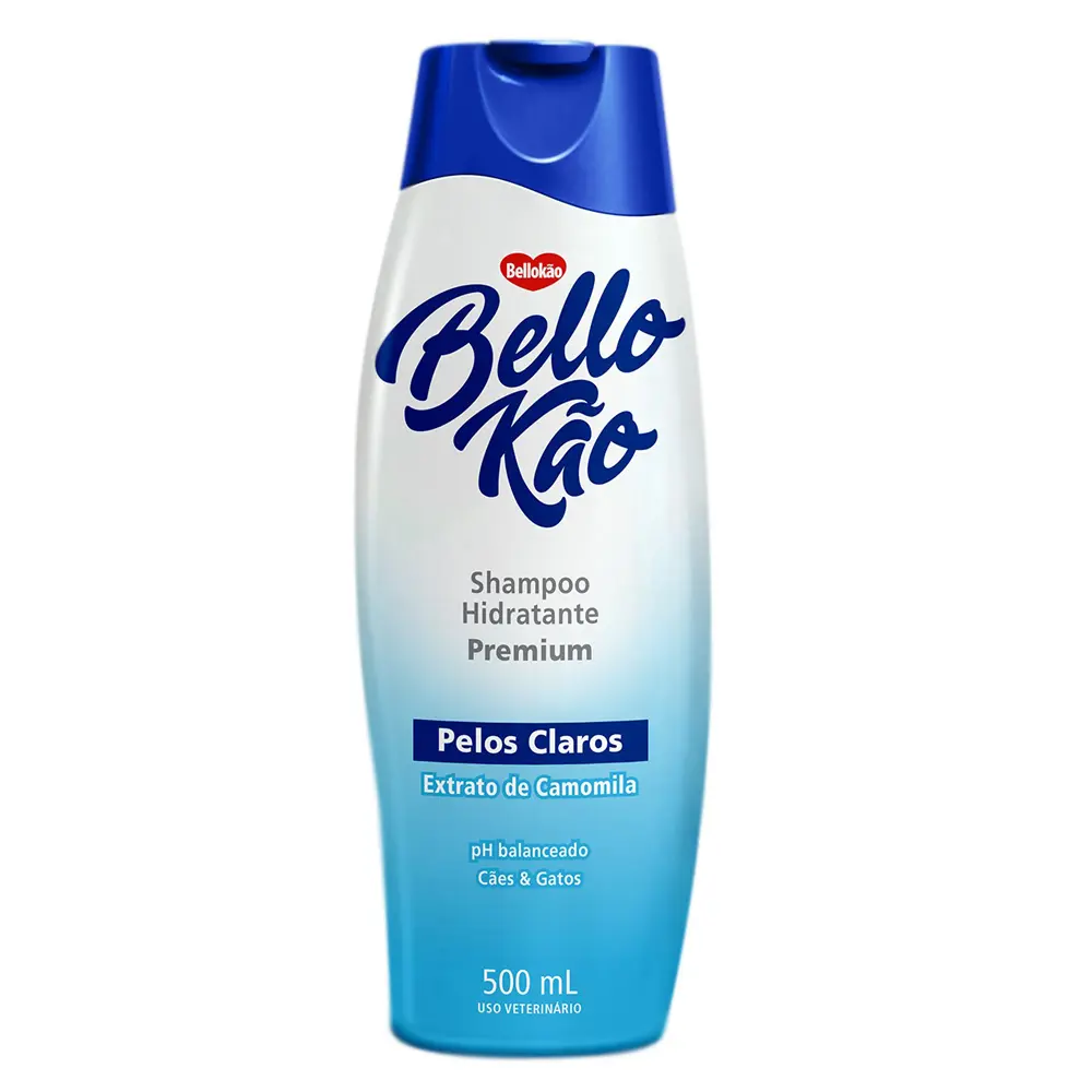 Shampoo Pelos Claros Cães e Gatos Bellokão